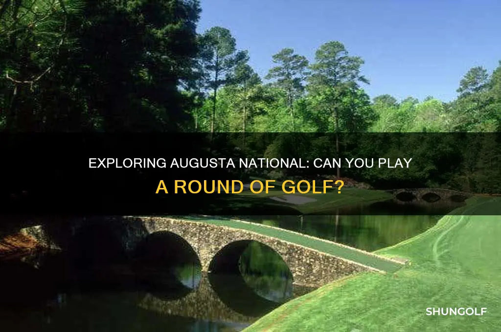 can you play a round of golf at augusta national