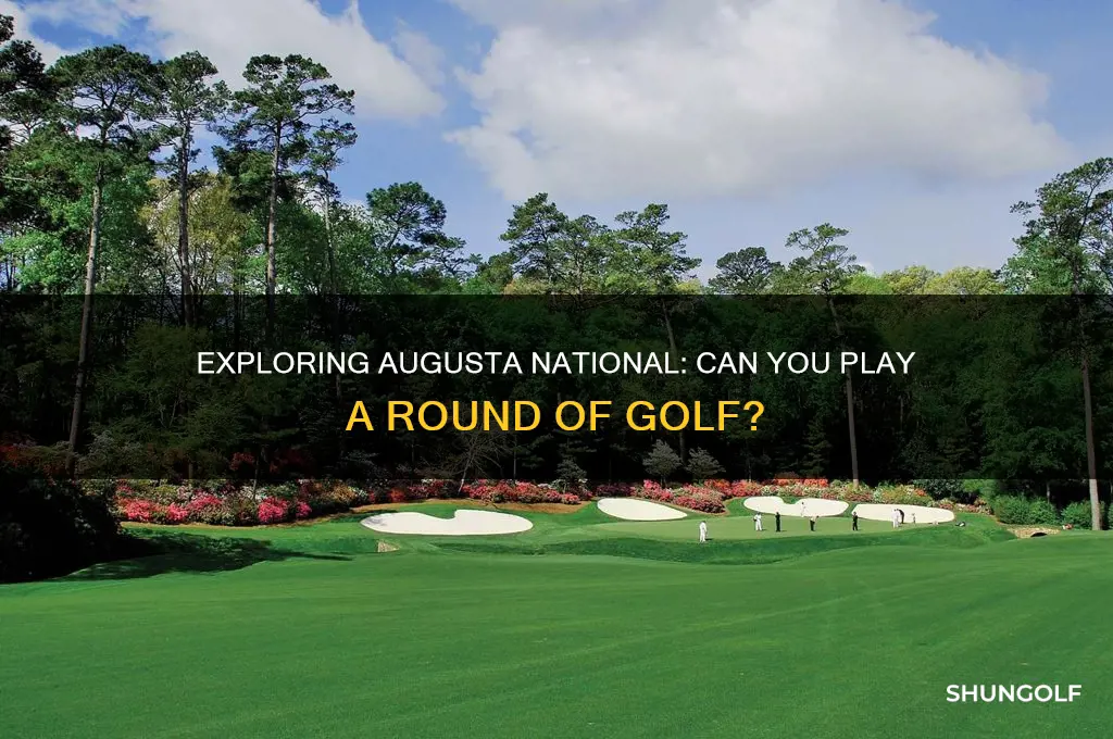 can you play a round of golf at augusta