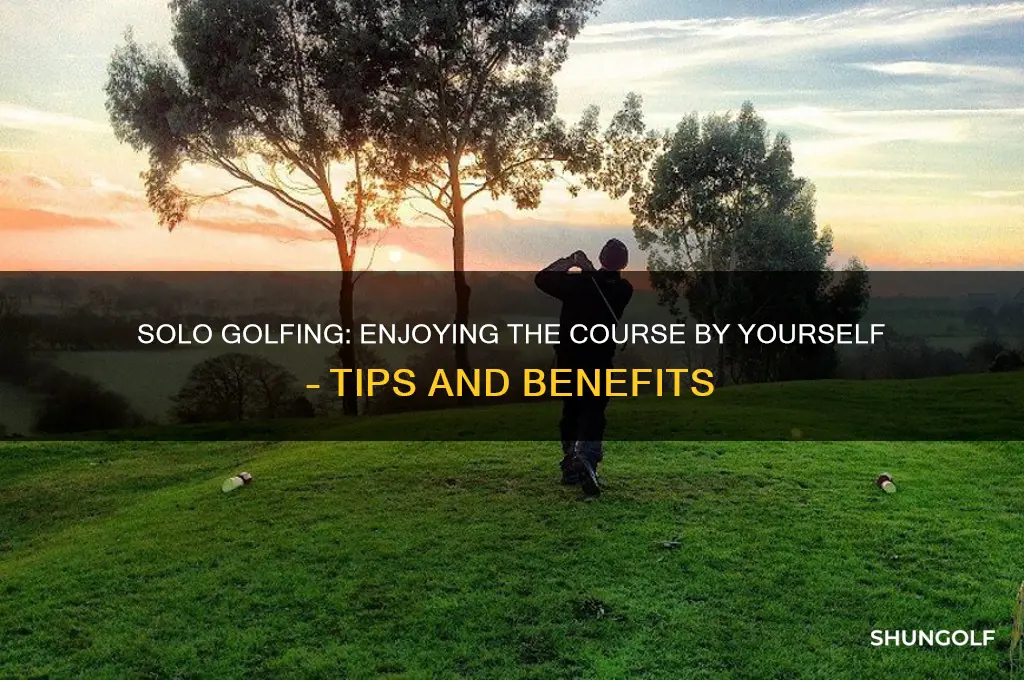 can you play alone on a golf course