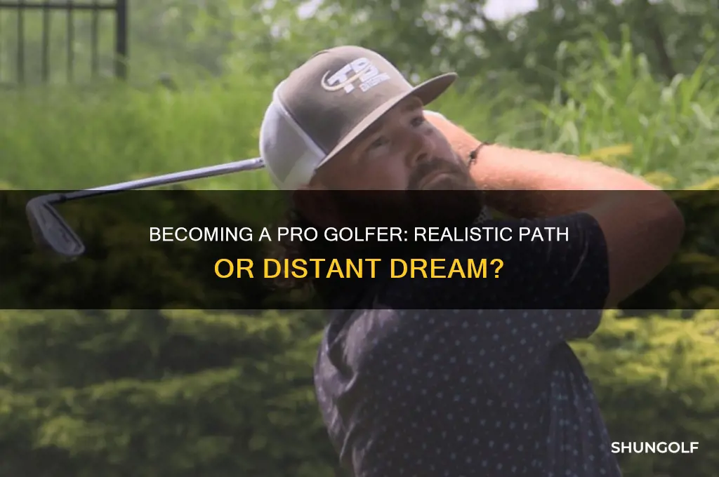 can you play as a professional golf player