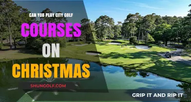 Playing City Golf Courses on Christmas: What You Need to Know