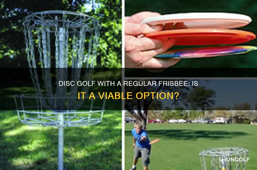 can you play disc golf with a regular frisbee