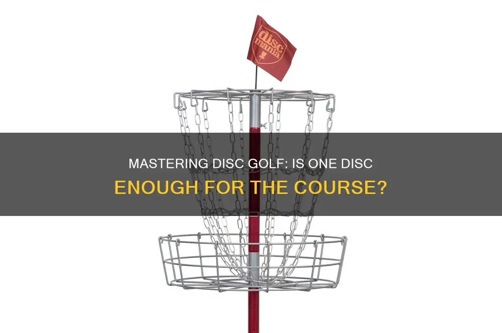 can you play disc golf with one disc