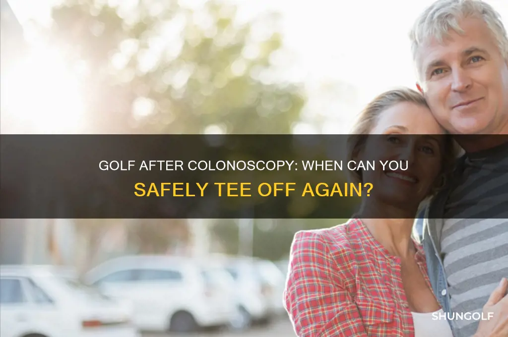 can you play golf after a colonoscopy