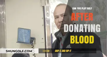 Golf After Blood Donation: What You Need to Know