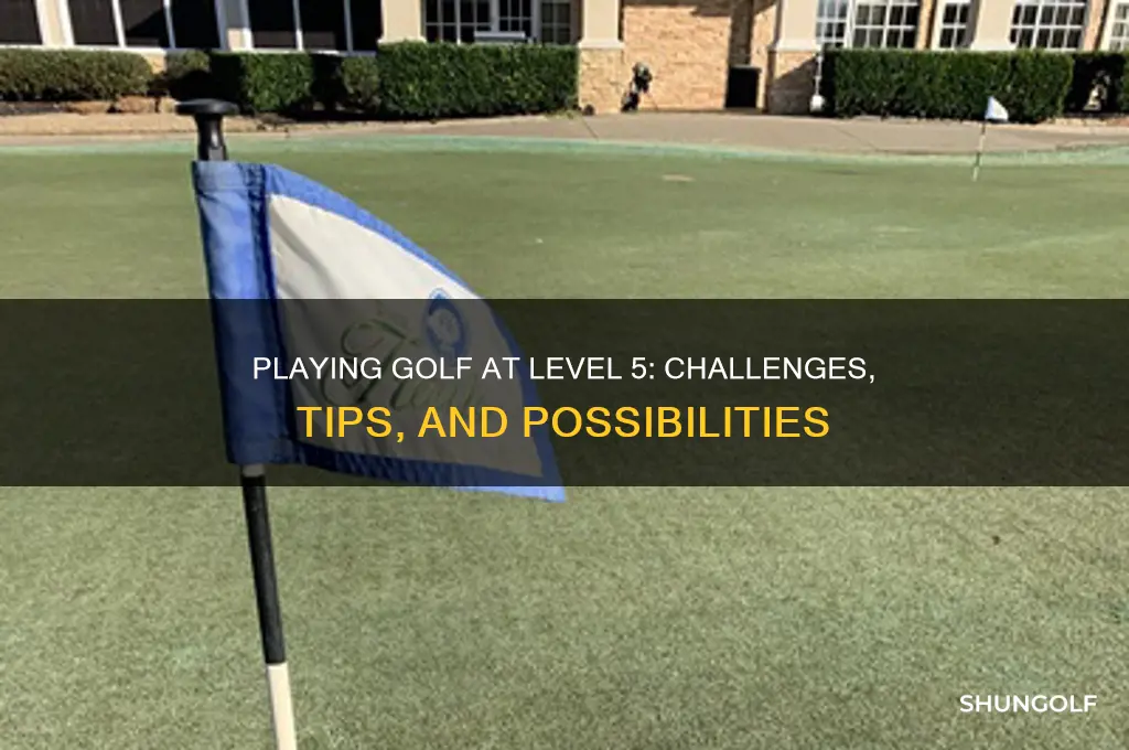 can you play golf at level 5