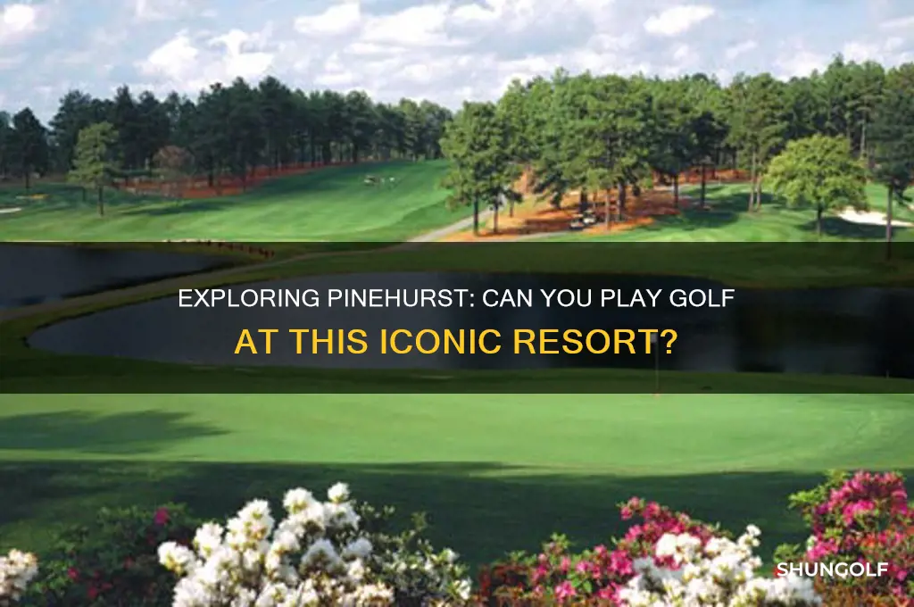can you play golf at pinehurst