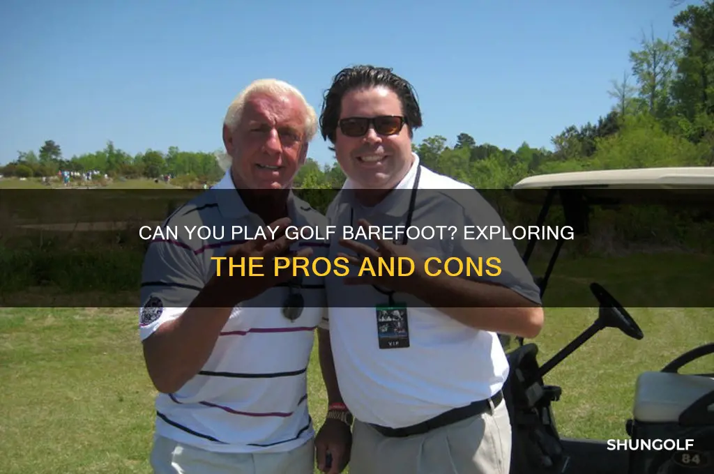 can you play golf barefoot