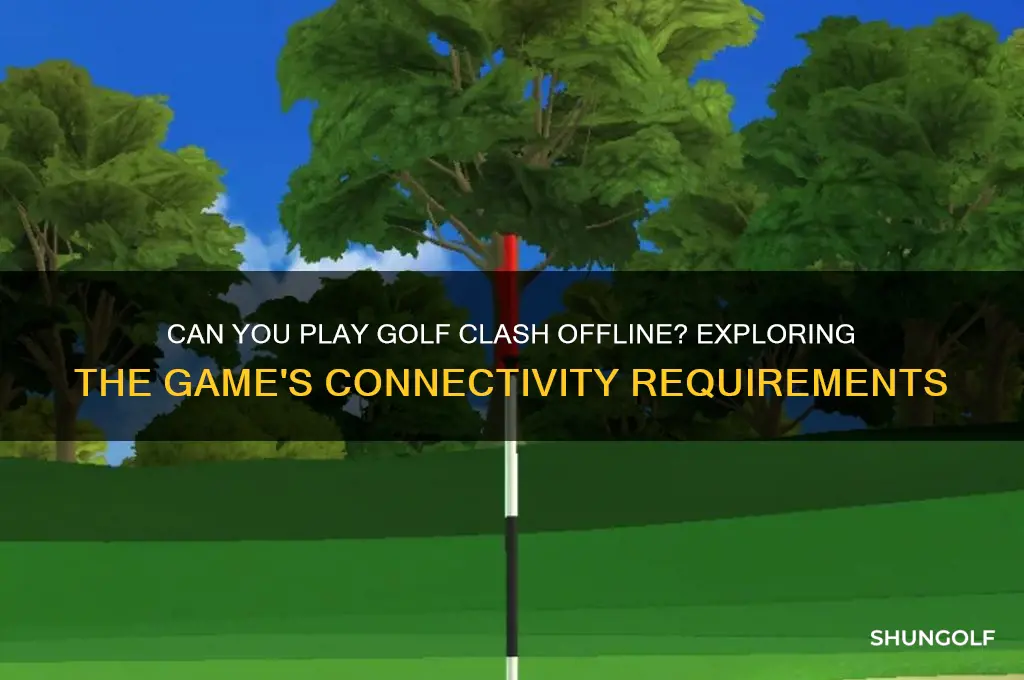 can you play golf clash offline