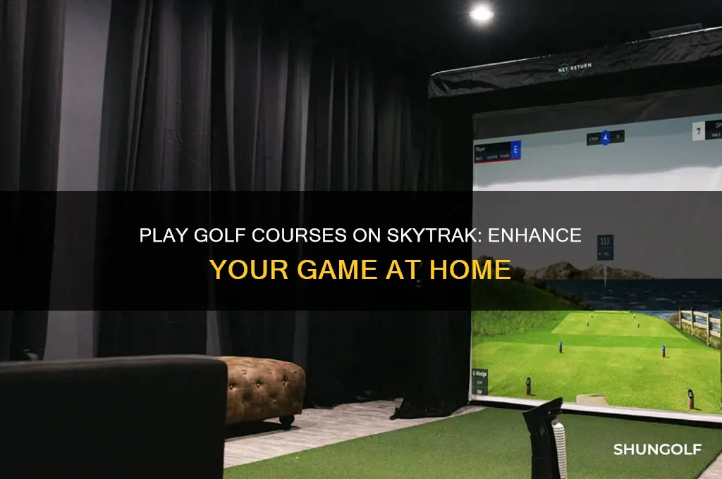 can you play golf courses on skytrak