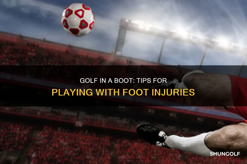can you play golf in a boot