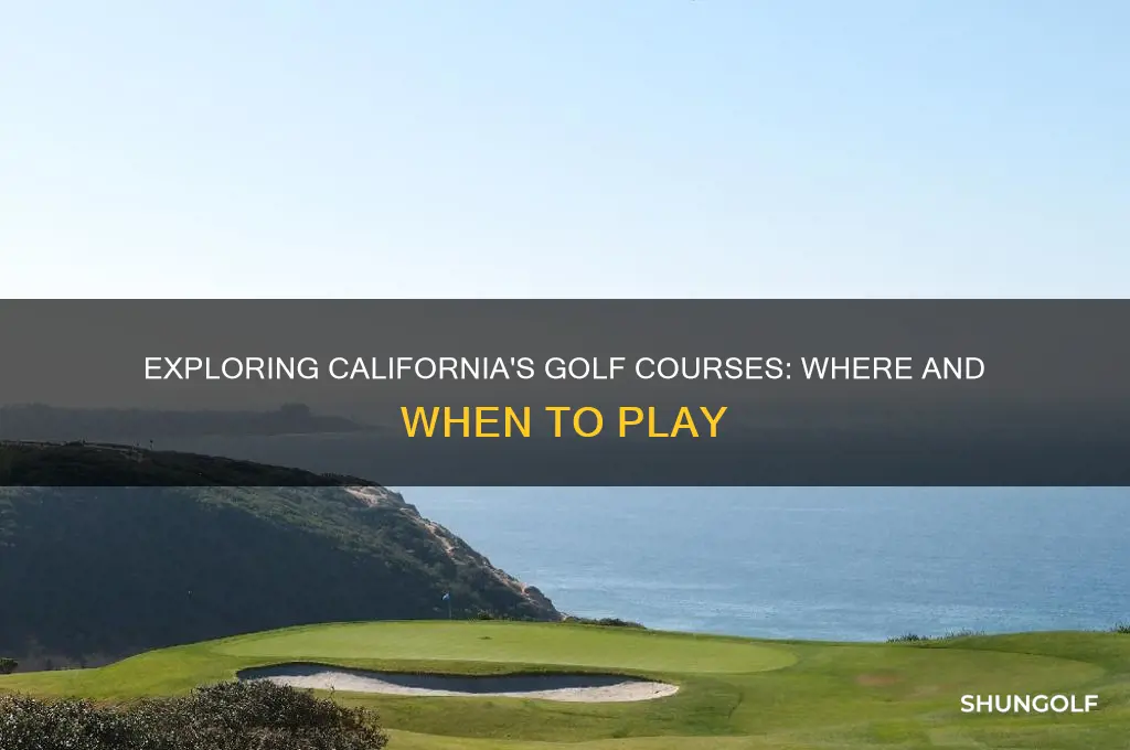 can you play golf in california