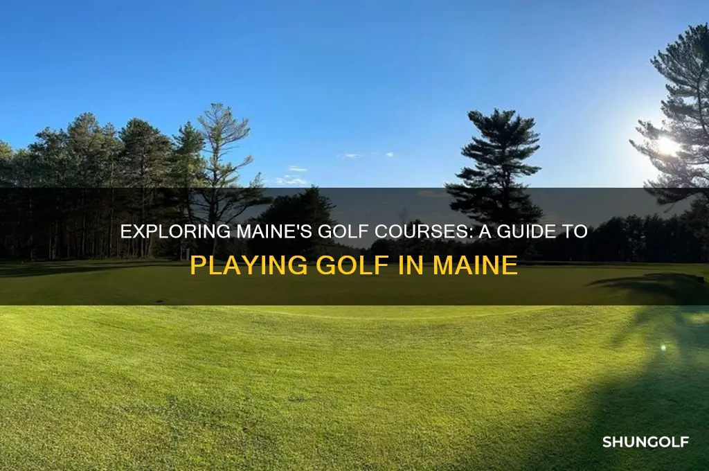 can you play golf in maine