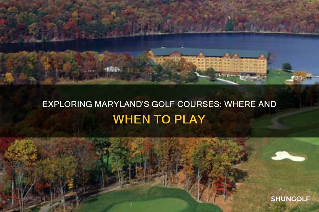 can you play golf in maryland