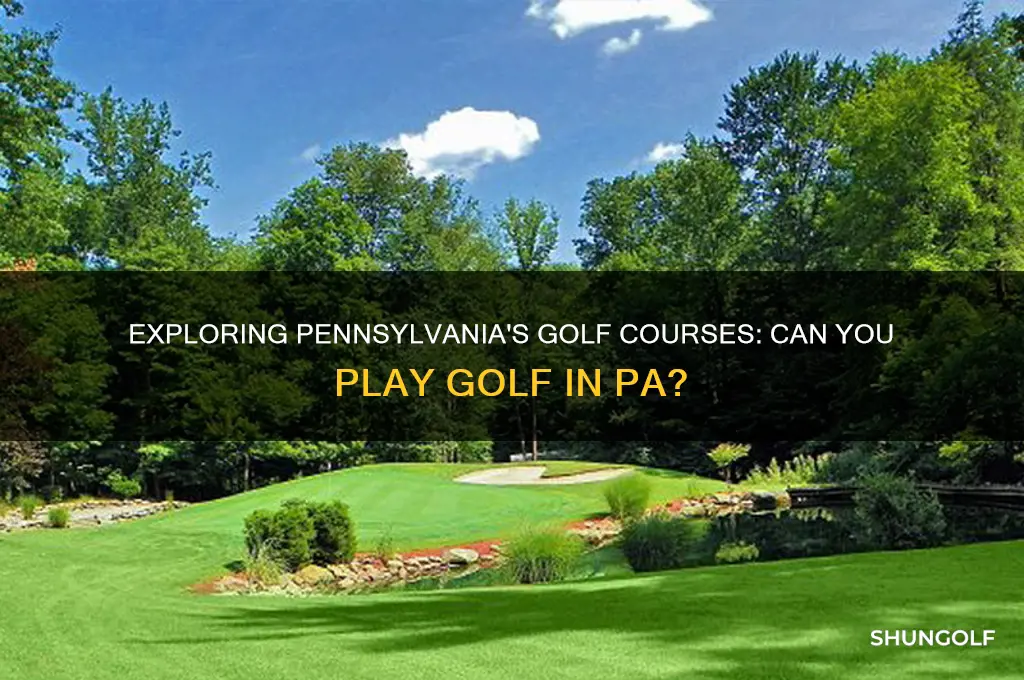 can you play golf in pa