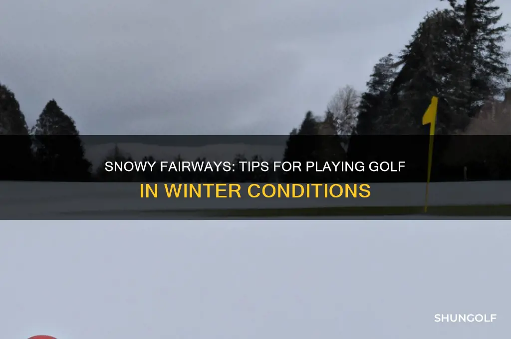 can you play golf in snow
