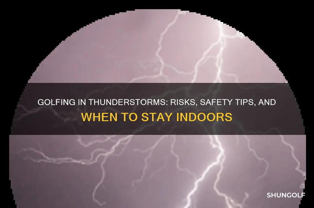 can you play golf in thunder