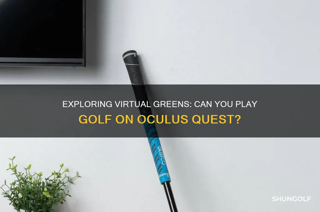 can you play golf on oculus