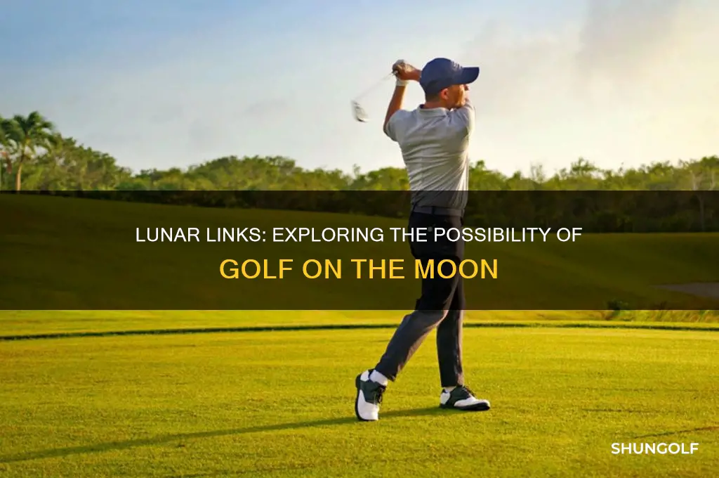 can you play golf on the moon