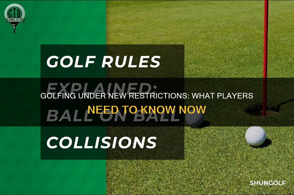 can you play golf under new restrictions