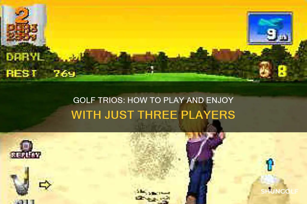 can you play golf with 3 players