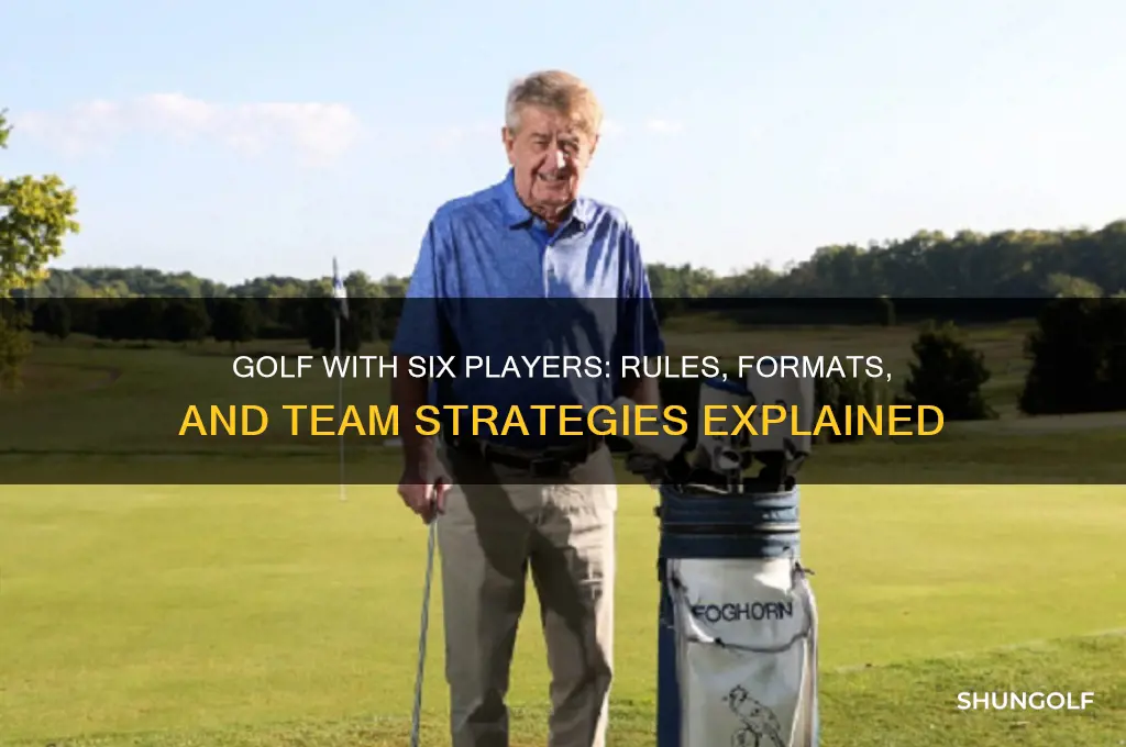can you play golf with 6 players