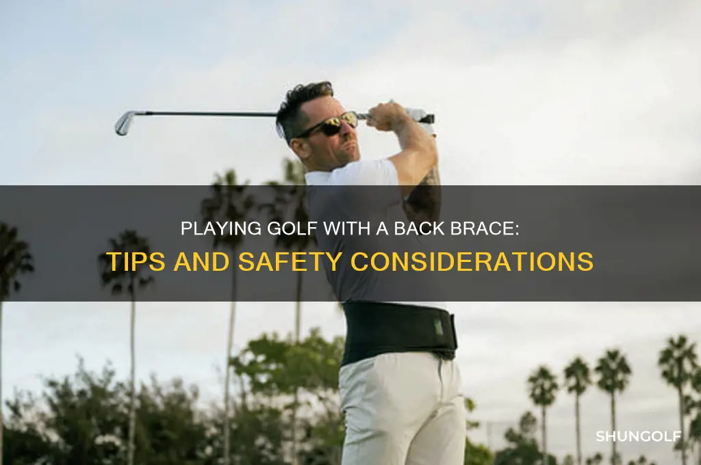 can you play golf with a back brace