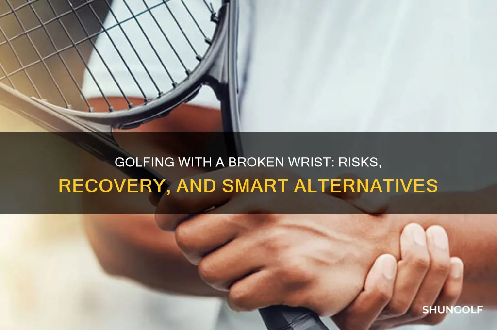 can you play golf with a broken wrist
