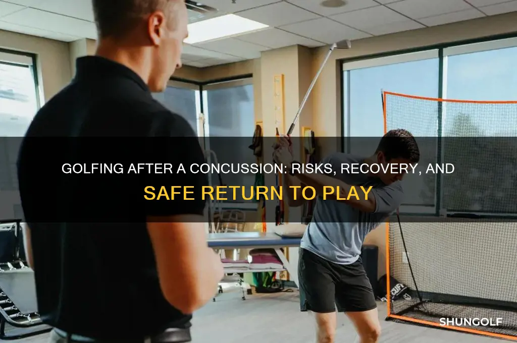 can you play golf with a concussion