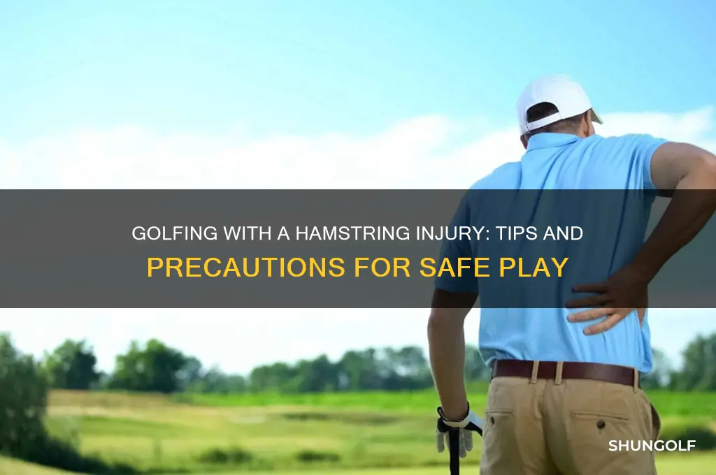 can you play golf with a hamstring injury