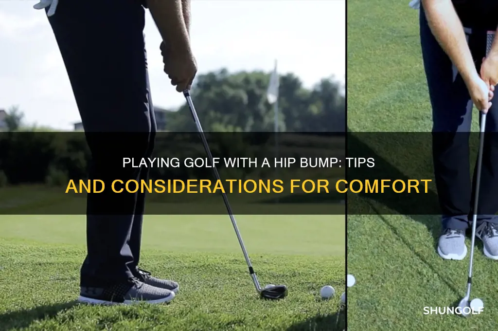 can you play golf with a hip bump