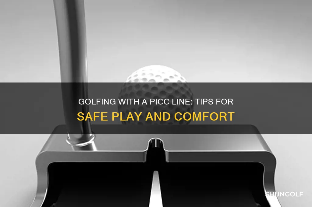 can you play golf with a picc line