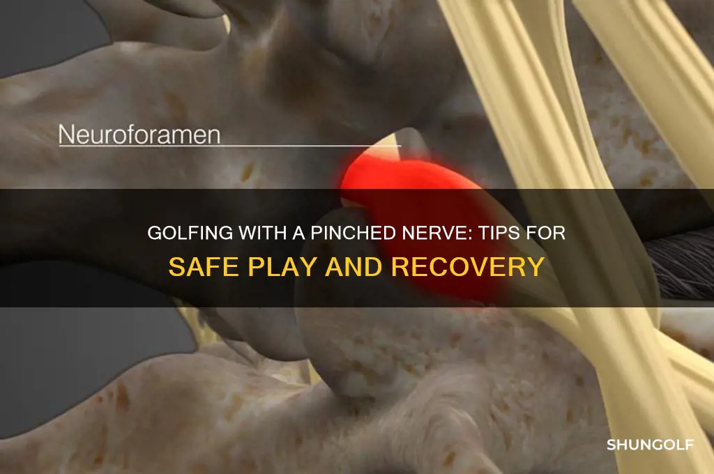 can you play golf with a pinched nerve
