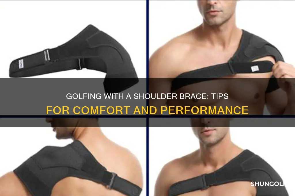 can you play golf with a shoulder brace