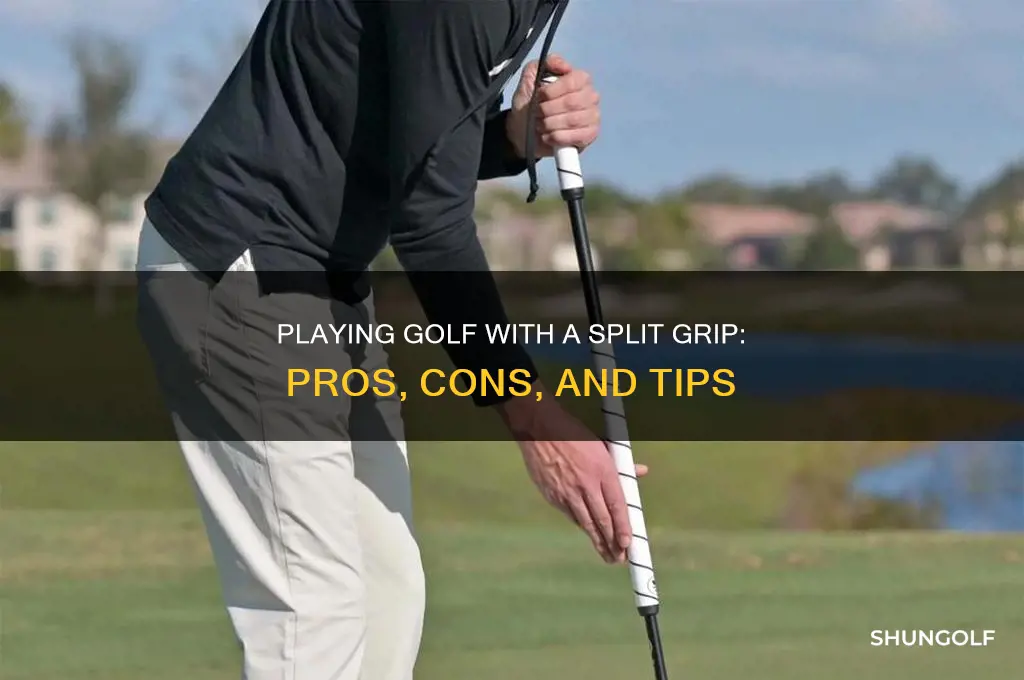 can you play golf with a split grip