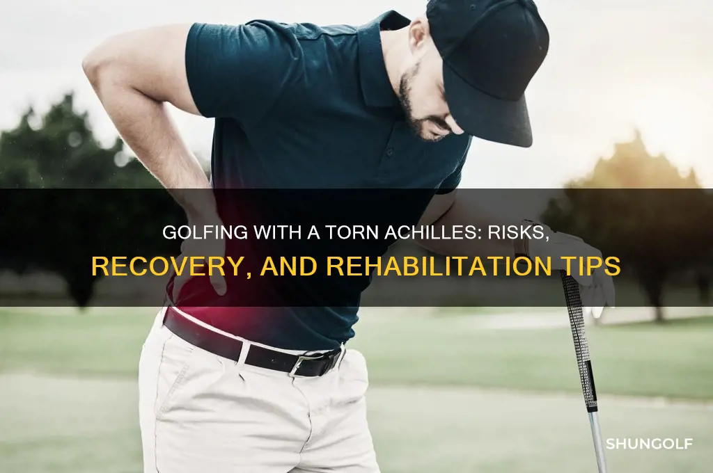 can you play golf with a torn achilles