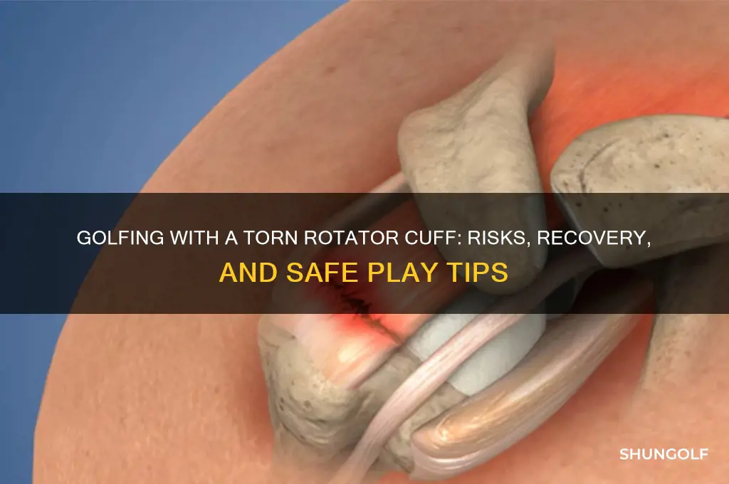 can you play golf with a torn rotator cuff