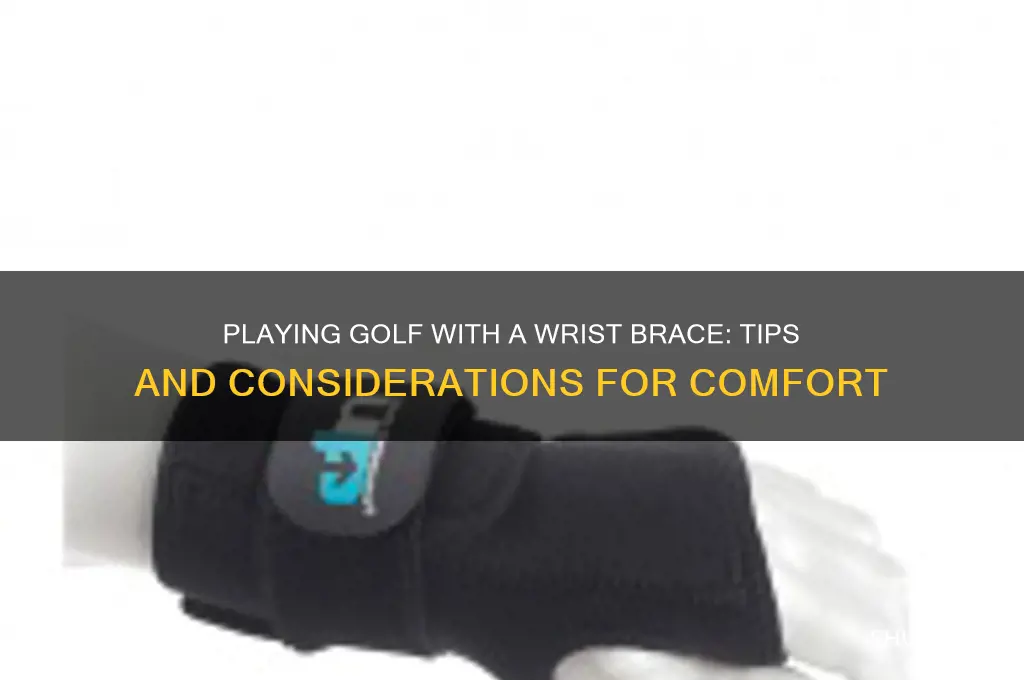 can you play golf with a wrist brace