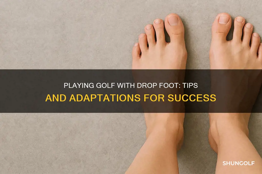 can you play golf with drop foot