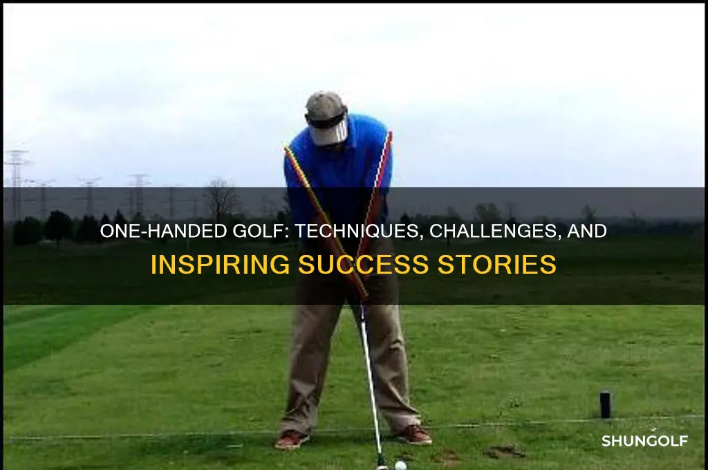 can you play golf with one hand