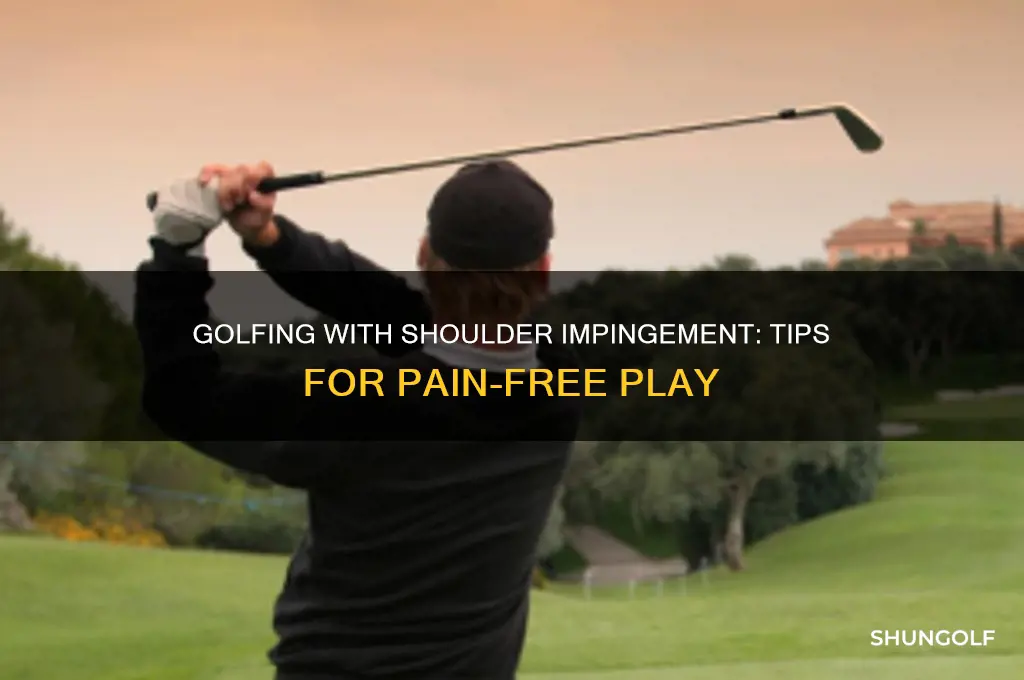 can you play golf with shoulder impingement