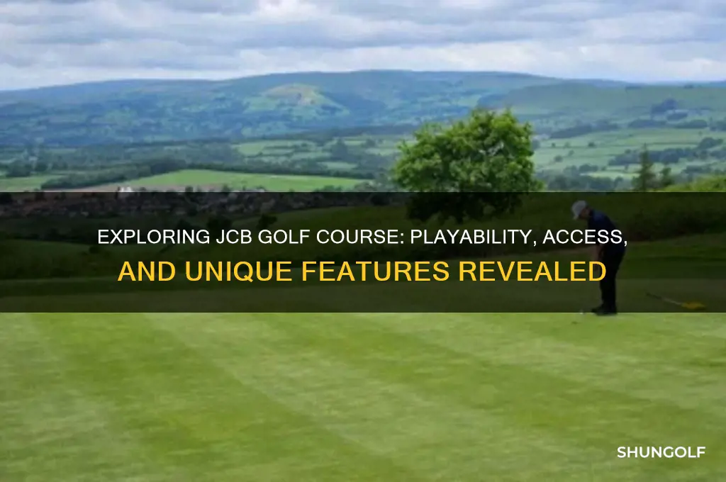 can you play jcb golf course
