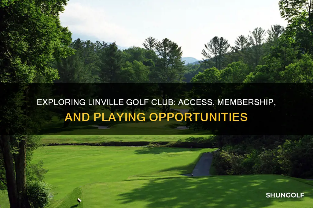 can you play linville golf club