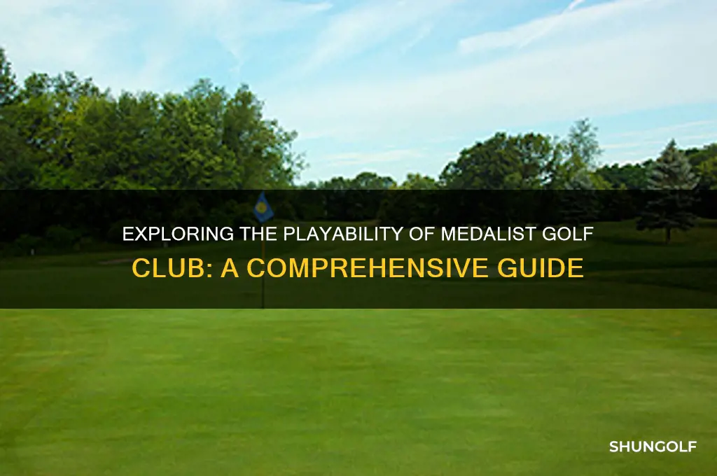 can you play medalist golf club