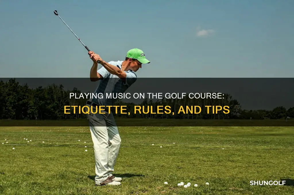 can you play music on a golf course