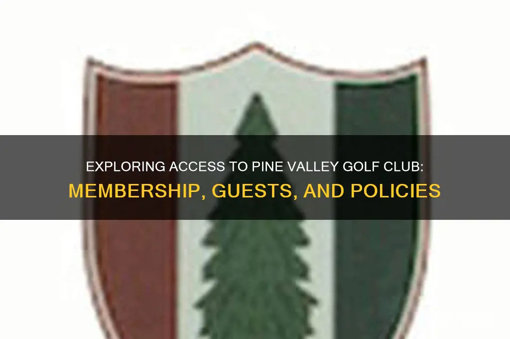 can you play pine valley golf club