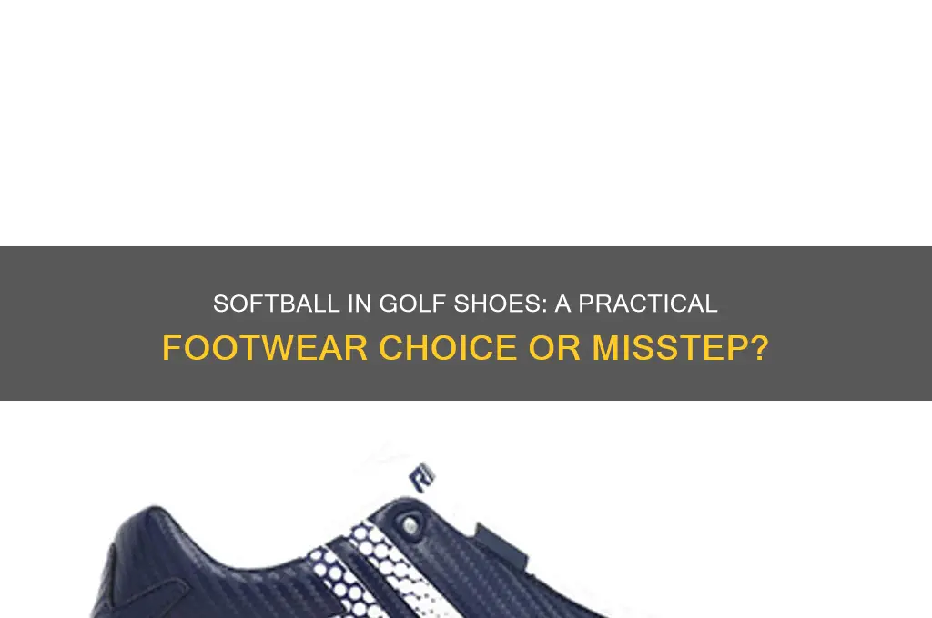 can you play softball with golf shoes