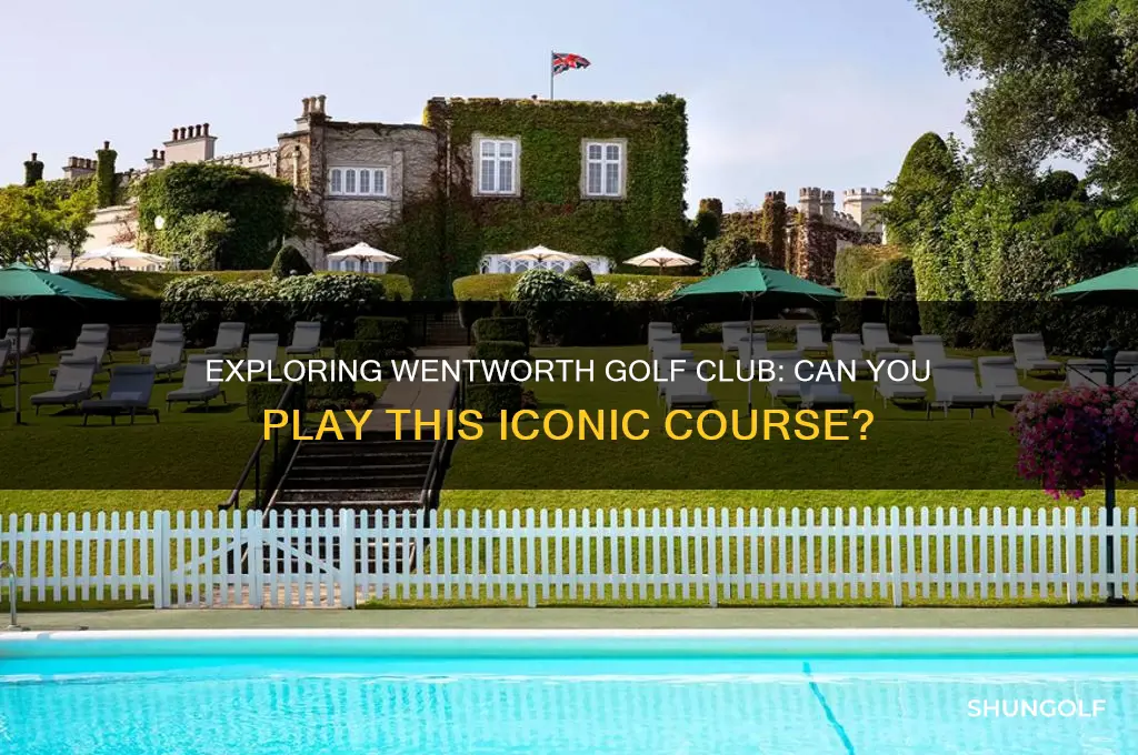 can you play wentworth golf club