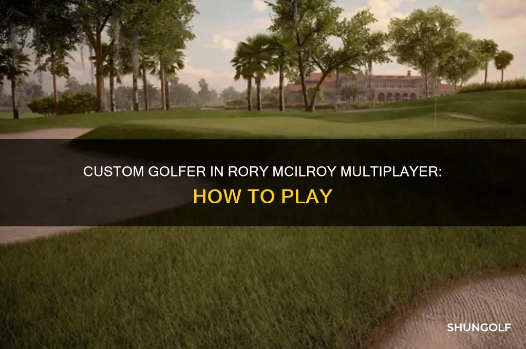 can you play your custom golfer on rory mcilroy multiplayer