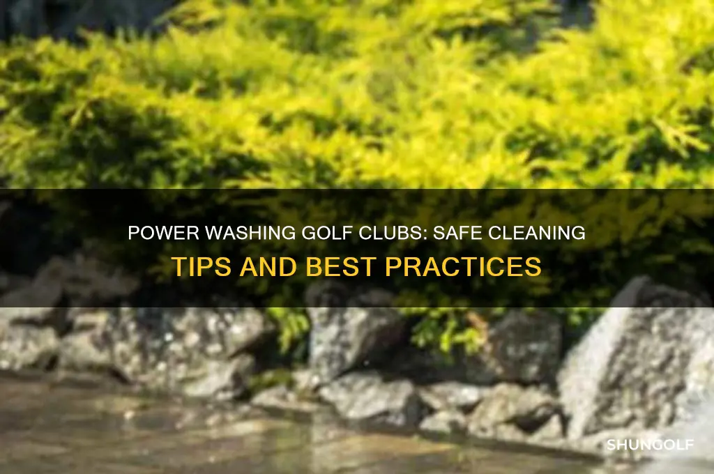 can you power wash golf clubs